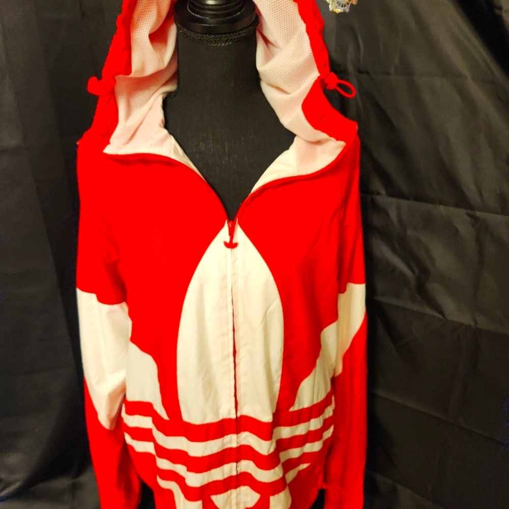 Vintage Adidas trefoil windbreaker